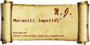 Moravitz Jagelló névjegykártya
